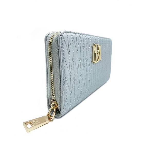 Badgley Mischka Long Braid Quilting Wallet NWT - Picture 2 of 8